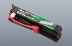 Gens ace 25C 3000mAh 2S2P 7.4V Saddle Airsoft Gun Lipo Battery with Mini Deans(T) Plug, Gens ace GEA30002S25D2