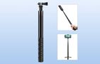 Metal selfie stick PULUZ 110 cm for Insta360 One RS / X2 / X3 / X4, Puluz PU815