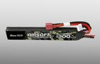 Gens ace 25C 1300mAh 2S1P 7.4V Saddle Airsoft Gun Lipo Battery with T Plug, Gens ace GEA13002S25D2