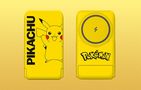 Magnetic powerbank OTL 5000 mAh, USB-C 15W, Pokemon Pikatchu with stand (yellow), OTL PK1191