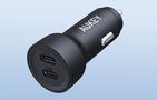 Car Charger Aukey CC-Y23, 2xUSB-C, 65W (black), Aukey CC-Y23