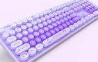 MOFII Sweet New 2.4G Wireless Keyboard + Mouse Set (Purple), MOFII New SMK-623387AG