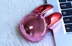 MOFII Wireless+Bluetooth Mouse Rabbit M6DM Chromed (Pink), MOFII M6DM Chromed Pink