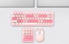 MOFII Wireless Keyboard+Numeric Keypad+Mouse 3in1 2.4G (Pink), MOFII iBean MAX Pink