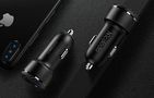 Mcdodo CC-5970 car charger, USB + USB-C 38W (black), Mcdodo CC-5970