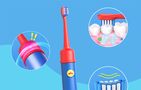 Sonic toothbrush for kids with app and tip set Bitvae BVK7S (blue), Bitvae K7S blue