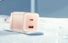 Wall charger Yueqi 70W GaN USB-C + USB-A (pink), Essager EZCT70-YQB04-Z