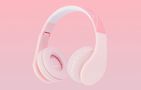 PowerLocus P1 wireless headphones for kids (pink), PowerLocus pwl-p1kids-pink