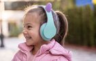 PowerLocus P2 Cats Ears Wireless Headphones for Kids (blue and purple), PowerLocus pwl-p2kids-cattealpu