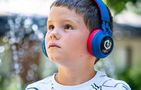 Wireless Headphones PowerLocus Buddy Kids (Navy Red), PowerLocus pwl-buddy-redbluenoe