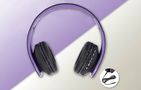 PowerLocus P1 wireless headphones (black and purple), PowerLocus pwl-p1-blackpurple