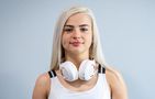 Wireless Headphones PowerLocus P4 (white), PowerLocus pwl-p4-whitegold