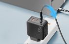 Wall charger, Essager, ECT2CA-JZB01-Z, GaN, USB-A, 2xUSB-C, 65W (black), Essager ECT2CA-JZB01-Z