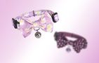 Collar set Dogness for cats 2 pcs (Calamus Purple/Polka Dot Purple), Dogness COLLAR PINK