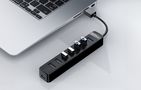 Orico TWU3 USB to 7x USB 3.0 Hub Adapter (black), Orico TWU3-7A-BK-EP-IP