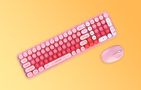 MOFII Baby Bear Wireless Keyboard + Mouse Set (pink), MOFII SMK-682M8AG Pink