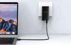 Choetech PD6011 PD65W GaN slim USB-A+C mini charger (black), Choetech PD6011BK