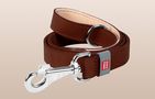 WAUDOG natural leather dog leash 20 mm wide, 122 cm long brown, Waudog 08146