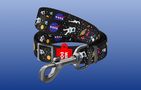 Waudog nylon dog leash, pattern "NASA21", width 25 mm, length 122 cm., Waudog 4903-0148