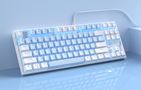 MageGee MK-STAR wired keyboard (white and blue), MageGee MK-STAR Wb Blue