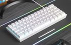 MageGee TS91 wired keyboard (white), MageGee TS91 White