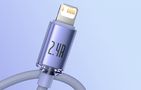 Baseus Crystal Shine cable USB to Lightning, 2.4A, 1.2m (purple), Baseus CAJY000005