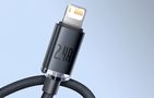 Baseus Crystal Shine cable USB to Lightning, 2.4A, 2m (black), Baseus CAJY000101