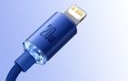 Baseus Crystal Shine cable USB-C to Lightning, 20W, PD, 2m (blue), Baseus CAJY000303