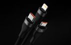 3in1 USB cable Baseus Flash Series 2, USB-C + micro USB + Lightning, 100W, 1.5m (black), Baseus CASS030201