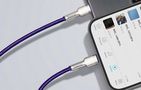 Baseus Cafule Series USB-C cable for Lightning, 20W, 2m (purple), Baseus CATLJK-B05