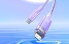 Fast Charging cable Baseus USB-C to Lightning  Explorer Series 1m, 20W (purple), Baseus CATS010205