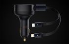 Car Charger Baseus Enjoyment with cable USB-C + Lightning 3A, 30W (Black), Baseus CGTX000001