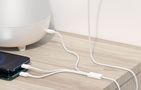 Quick Charge USB to M+L+C  Baseus Superior Data 3.5A 1m (White), Baseus P10320105221-00