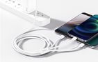 Quick Charge USB to M+L+C  Baseus Superior Data 3.5A 1m (White), Baseus P10320105221-00