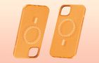 Magnetic Phone Case for iPhone 15 Pro Baseus Fauxther Series (Orange), Baseus P60157305713-01