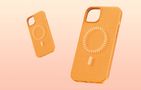 Magnetic Phone Case for iPhone 15 Pro Baseus Fauxther Series (Orange), Baseus P60157305713-01