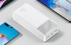 Powerbank Baseus Bipow 30000mAh, 20W (white), Baseus PPBD050402