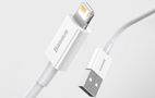 Baseus Superior Series Cable USB to Lightning 2.4A 1,5m (white), Baseus CALYS-B02