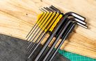 Extra-Long Ball End Hex Key Set Deli Tools EDL232309H, 1.5-10mm, 9pcs, Deli Tools EDL232309H