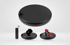 Rotating display stand Puluz with power socket 45 cm (black), Puluz PU3147EU
