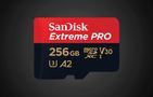 Memory card SANDISK EXTREME PRO microSDXC 256GB 200/140 MB/s UHS-I U3 (SDSQXCD-256G-GN6MA), SanDisk SDSQXCD-256G-GN6MA