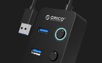 Orico  USB 3.0. Hub with switches, 4x USB (black), Orico W9PH4-U3-V1-BK-BP