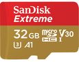 Memory card SanDisk Extreme microSDHC 32GB 100/60 MB/s V30 A1 U3 4K (SDSQXAF-032G-GN6MA), SanDisk SDSQXAF-032G-GN6MA