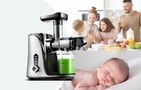 Slow Juicer AMZCHEF 3001-GA (Grey), AMZCHEF 3001-GA