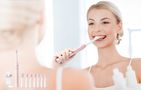 Sonic toothbrush with tips set, holder and case D2 (pink), Bitvae D2Pink+holder+case