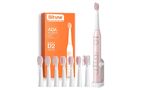 Sonic toothbrush with tips set, holder and case D2 (pink), Bitvae D2Pink+holder+case