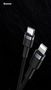 Baseus Cafule Cable Type-C to iP PD 18W 1m Red+Black, Baseus CATLKLF-91