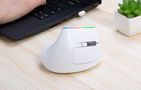 Wireless Vertical Mouse Delux M618C 2.4G 1600DPI RGB (white), Delux M618C