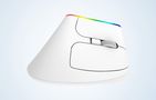 Wireless Vertical Mouse Delux M618C 2.4G 1600DPI RGB (white), Delux M618C