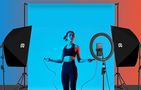 Studio set Puluz softbox 50x70cm, tripod, LED bulb 4 pcs PU5071EU, Puluz PU5071EU